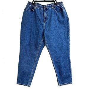 L.L Bean Jeans Original Fit Relaxed Blue Tapered Jeans Size 18W Regular Jeans.